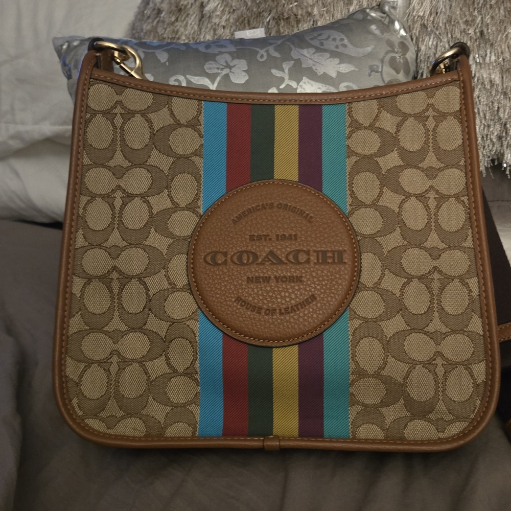 Coach Brown Multicolor Crossbody Bag
